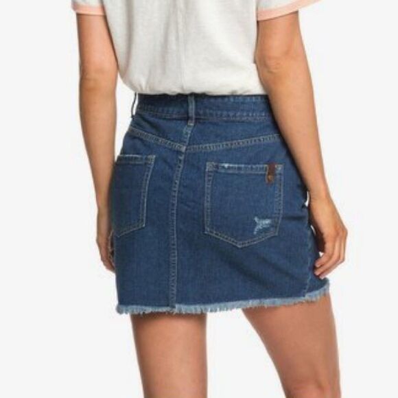 Roxy Icon Denim Mini Skirt NWT Size XL - Picture 4 of 13
